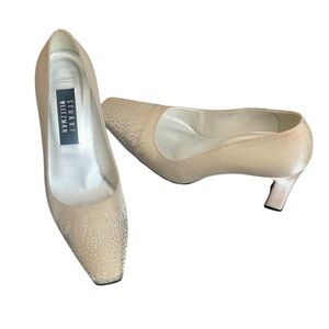 Vintage 1990s rhinestone heels by Stuart Weitzman size 7.5B‎